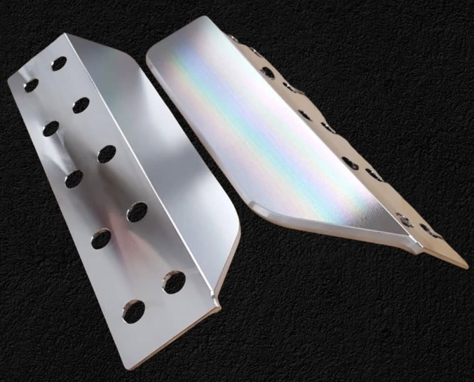 Polished precision machined brackets