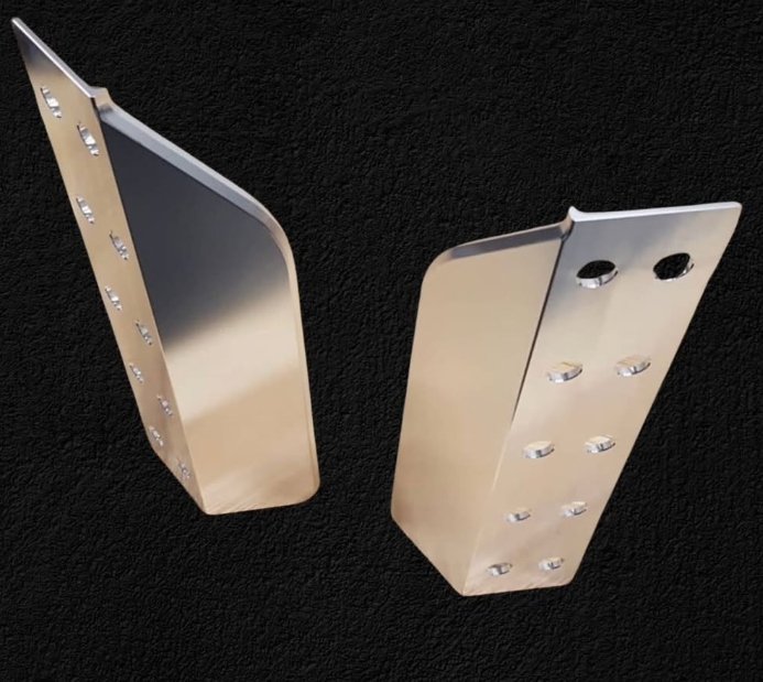 Standing aluminum brackets
