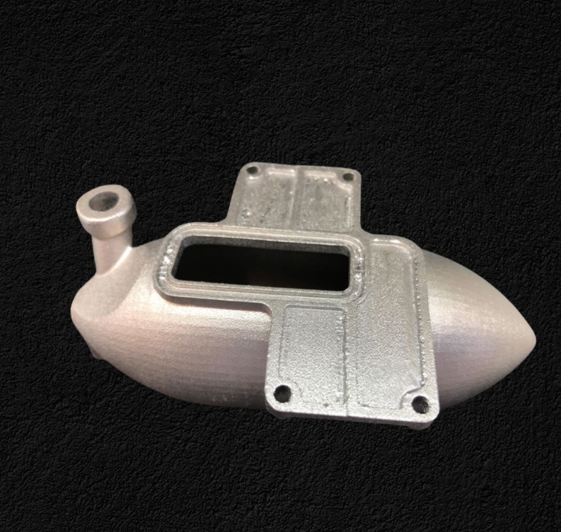 Complex 3D printed metal housing manufactured by Trident Industries